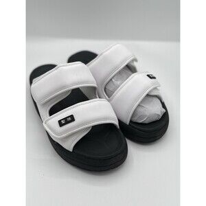 Seichi Senko sandals in white and black Men’s 9 NWB!